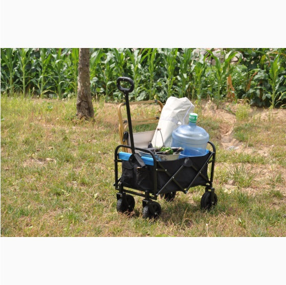 Compact Collapsible Wagon Garden Cart Shopping Cart Outdoor Camping Wagon Utility Cart