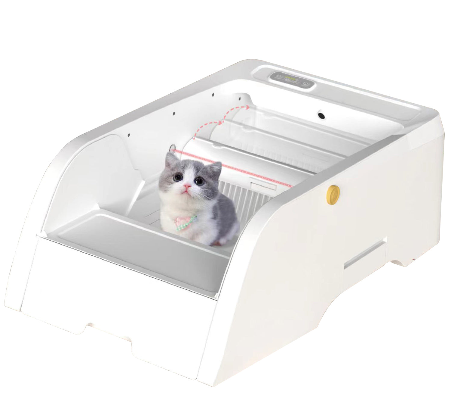 Smart Cat Litter Box Cat Litter Box Wide Opening SolidRoot Buy Furniture USA