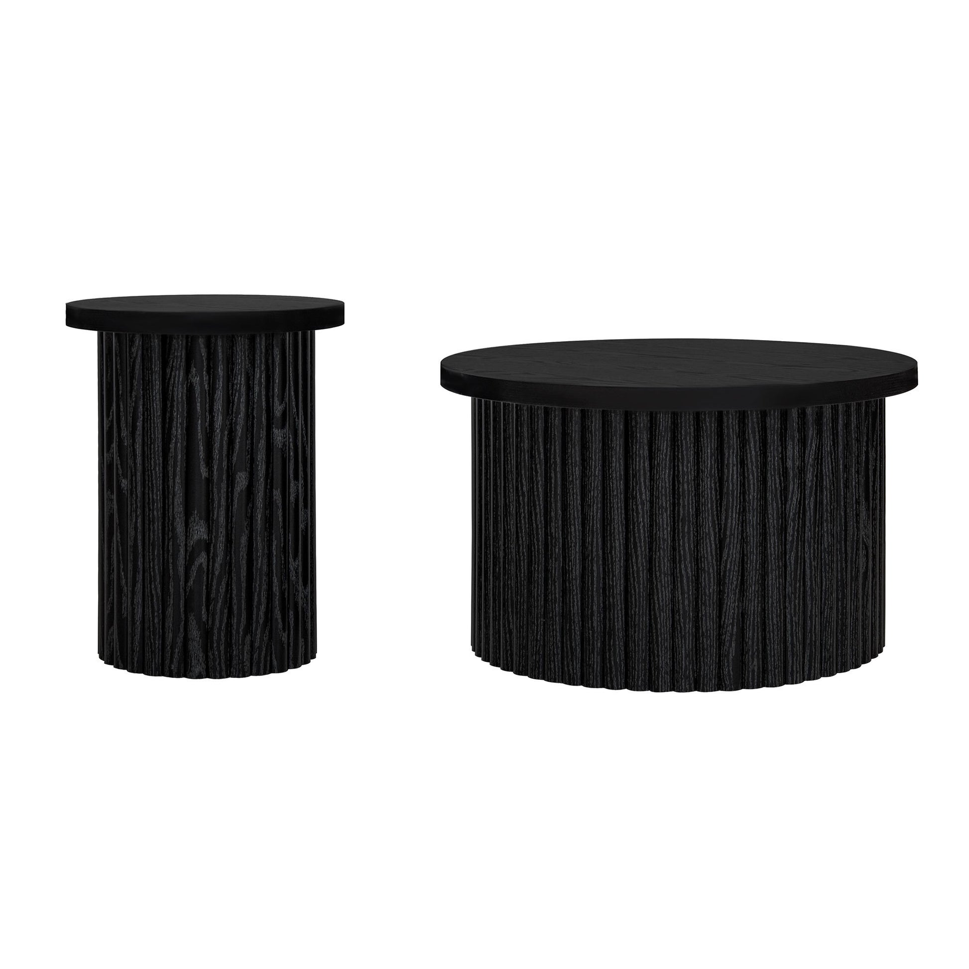 Coffee Table Set of 2, Round Coffee Table, Modern Side Tables Accent End Table for Living Room, Apartment SolidRoot Buy Furniture USA