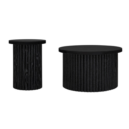 Coffee Table Set of 2, Round Coffee Table, Modern Side Tables Accent End Table for Living Room, Apartment SolidRoot Buy Furniture USA