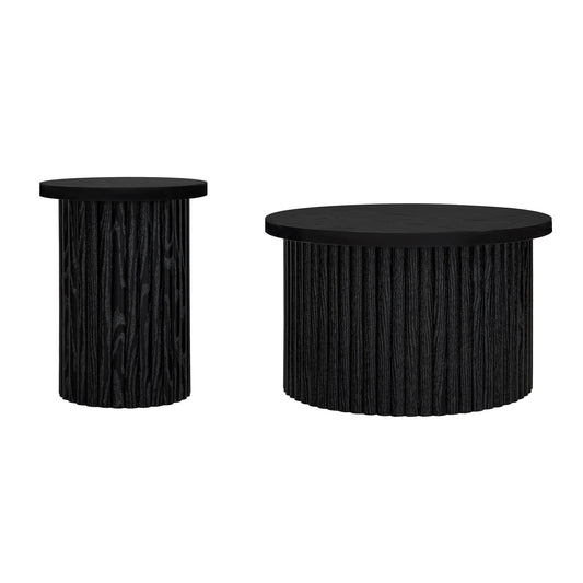 Coffee Table Set of 2, Round Coffee Table, Modern Side Tables Accent End Table for Living Room, Apartment SolidRoot Buy Furniture USA