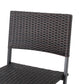 Outdoor Wicker Barstools Faux Rattan Patio Bar Stools Foldable Chair, Multibrown, Set of 2 - SolidRoot Buy Furniture USA