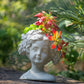 Cement Bust Wall Planter - Indoor Outdoor Home Garden Decor, 8" x 4" x 9" - SolidRoot Buy Furniture USA
