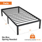 Heavy Duty Metal Bed Frame with Sturdy Steel Slat Support, TWIN - SolidRoot Buy Furniture USA