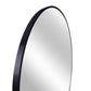 Black 24 Inch Metal Round Bathroom Mirror Livingsource