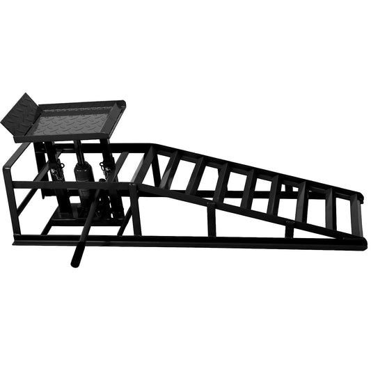 Auto Car Truck Service Ramps Lifts, Garage Car Lift Hydraulic Ramps Black 5 Ton,Automotive Hydraulic Lift Repair Frame Lift(2 Pack) black Livingsource
