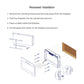 36 inch recessed ultra thin tempered glass front wall mounted electric fireplace with remote and multi color flame & emberbed, LED light heater Livingsource