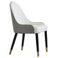 Modern PU sponge-filled dining chair, solid wood metal legs, suitable for restaurants, living rooms and rooms-(Set of 2) Livingsource