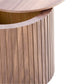 MDF nested table set 2 pieces, handcrafted round coffee table in living/lounge area, walnut color Livingsource