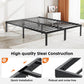 Heavy Duty Metal Bed Frame with Sturdy Steel Slat Support,QUEEN - SolidRoot Buy Furniture USA