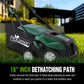 Garden Scarifier, 2-in-1 16INCH Dethatcher Scarifier,15 Amp Electric Lawn Dethatcher,Removable Collection Bag extra large 58QT Livingsource