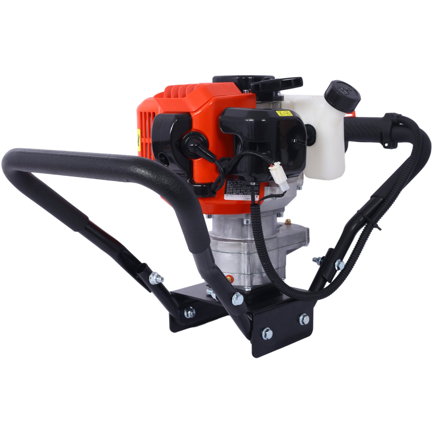 V-Type 52CC 2 Stroke Gas Post Hole Digger One Man Auger EPA Machine Plant Soil Digging Fence,red