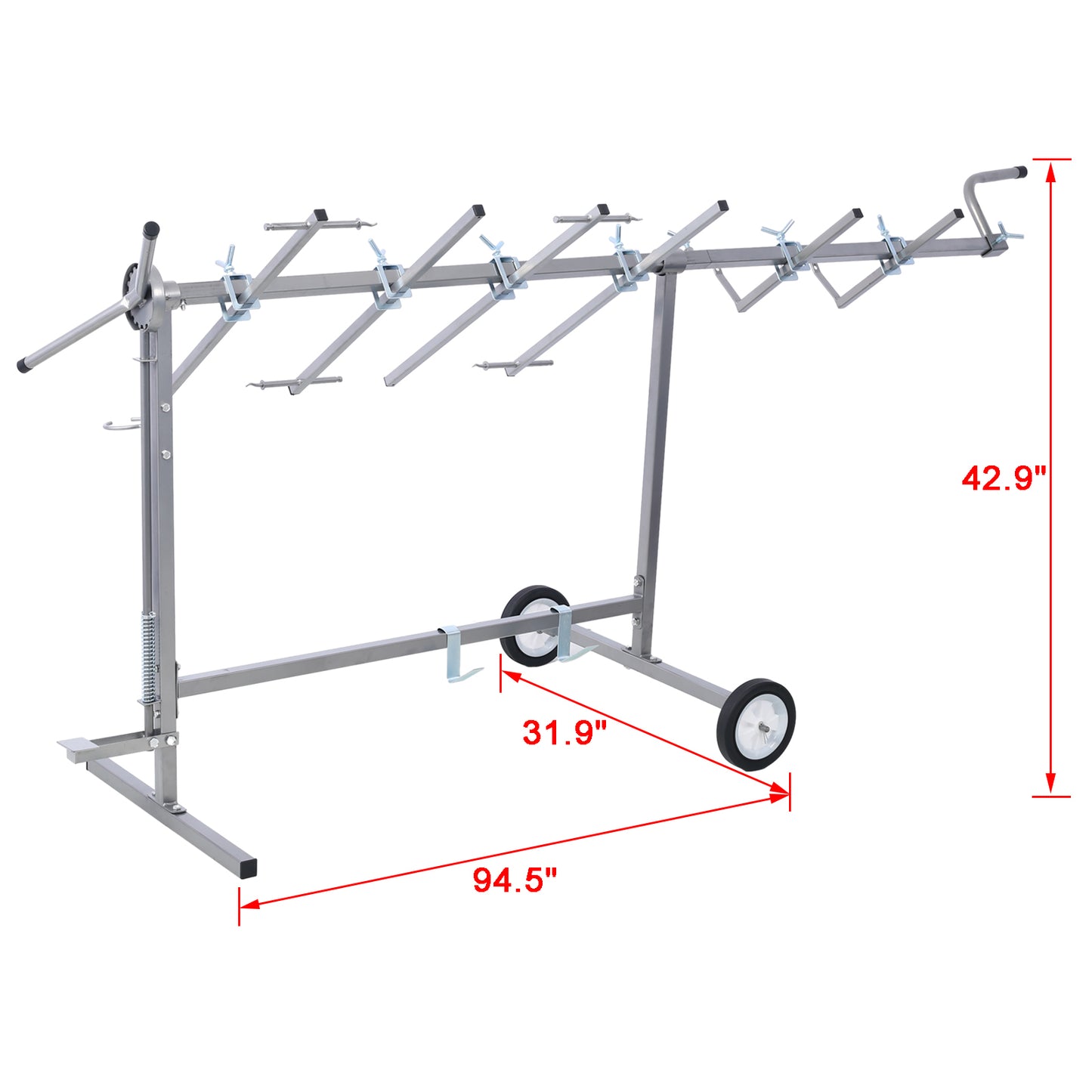 Auto Paint Stand Panel Hood Hanger Spray Rack Paint Rack, 360º Rotating Paint Rack Auto Paint Stand Panel Hood Hanger for Car Bumpers