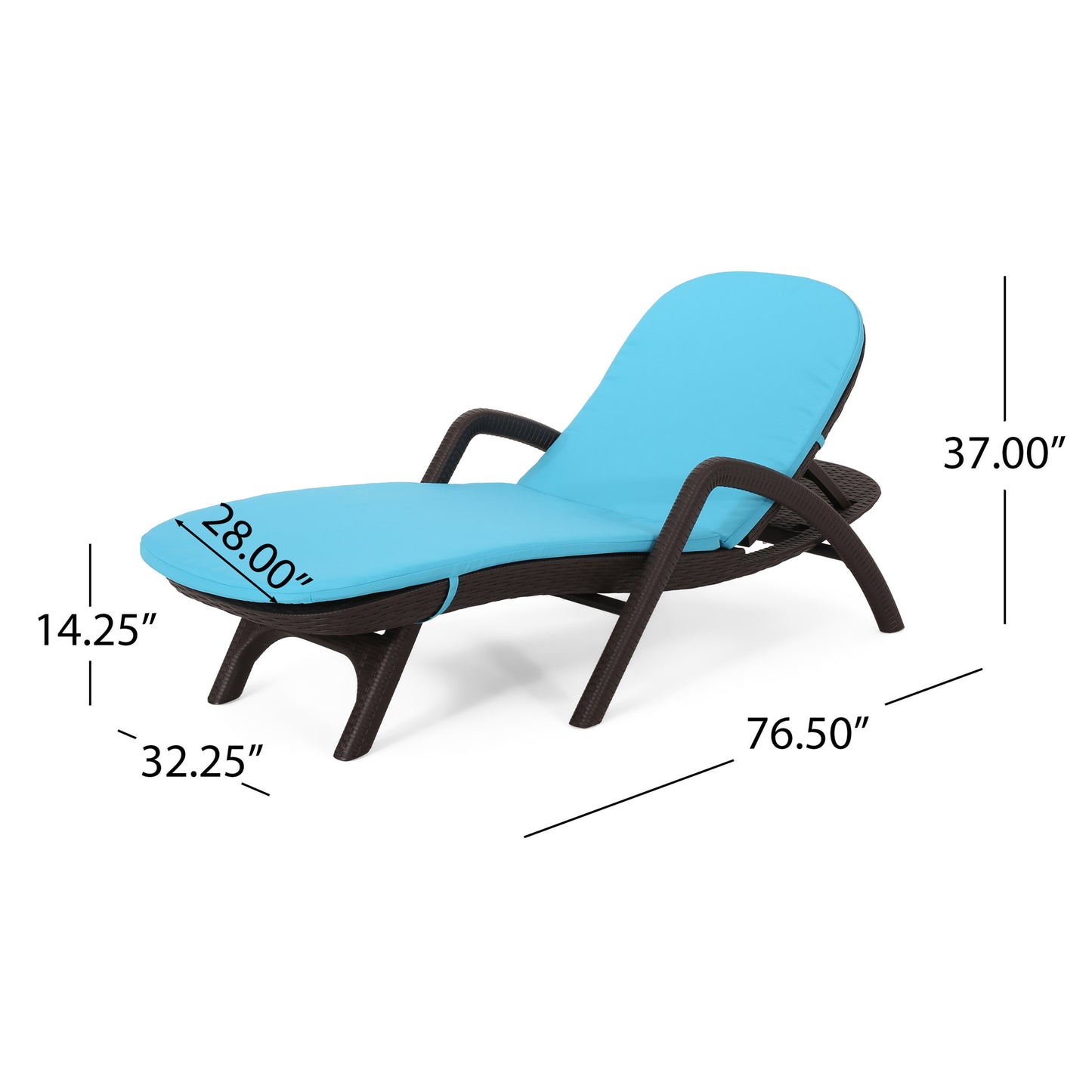 MIKAEL CHAISE LOUNGE WITH CUSHION