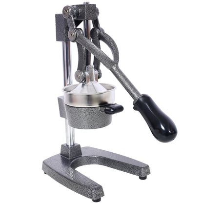Cast Iron Citrus Juicer , Extra-Large Commercial Grade Manual Hand Press , Heavy Duty Countertop Squeezer for Fresh Orange Juice  ,grey color Livingsource