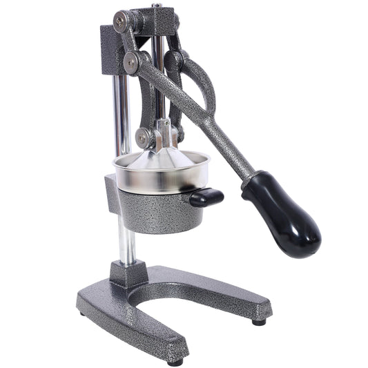 Cast Iron Citrus Juicer , Extra-Large Commercial Grade Manual Hand Press , Heavy Duty Countertop Squeezer for Fresh Orange Juice  ,grey color Livingsource