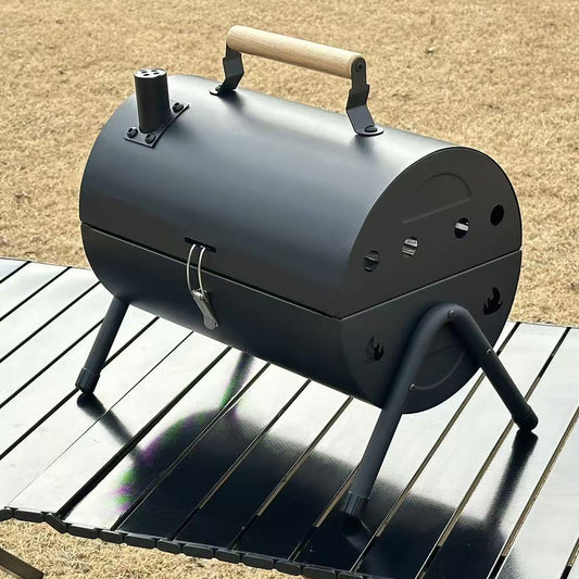 Portable Charcoal Grill with , Small Tabletop Barbecue Grill for Outdoor Camping Backyard Party BBQ Cooking, Extra Thick Steel & Heavy Duty, Innovative Design & Easy Assembly SolidRoot Buy Furniture USA