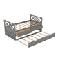 Multi-Functional Daybed with Drawers and Trundle, Gray - SolidRoot Buy Furniture USA