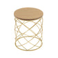 Golden Side table [MDF TOP+ METAL FRAME] Livingsource