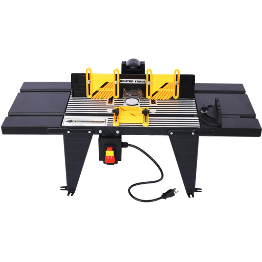 Electric Benchtop Router Table Wood Working Tool,black SolidRoot Buy Furniture USA