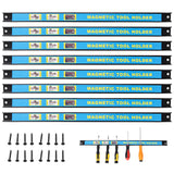 8PACK 18inch Heavy Duty Magnet Tool Bar,Magnetic Tool Holder,Magnetic Tool Holder Strip,for Workshop Garage SolidRoot Buy Furniture USA