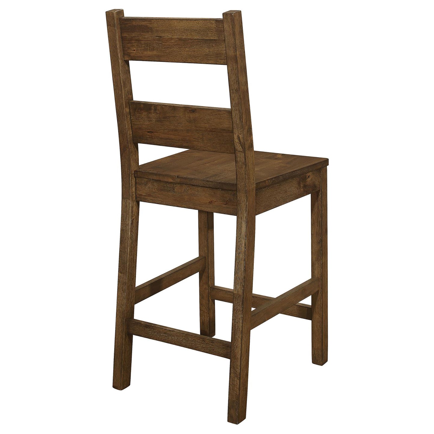 Rustic Golden Brown Ladder Back Counter Height Stools (Set of 2)