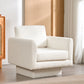 360° Modern Swivel Accent Chair,30" W Teddy Sherpa Round Armchair,Thick Padded Single Lounge Sofa,Upholstered Comfy Barrel Chair,Reading Club Chair for Living Room,Nursery,Bedroom,4 Colors Livingsource