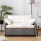 [Video]50*43" Oversized Chenille Single Sofa Chair,Wide and Deep Seat Accent Chair,Modern Upholstered Comfy Armchair,Color Blocking Couch Lounge with Pillows for Living Room,Apartment,Bedroom,3 Colors Livingsource
