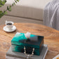 8.5" x 5" x 5" Bethany Aqua Jewelry Box, Stackable Decorative Storage Boxes With Lids - SolidRoot Buy Furniture USA