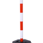 4 Pack Traffic Delineator Post Cones with Fillable Base, Adjustable Plastic Safety Barrier with 5Ft Plastic Chain, Outdoor and Indoor Crowd Control Stanchion for Traffic Control and warning W/R Livingsource