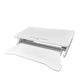 32 Inch Desk Converter, Height Adjustable Sit to Stand Riser, Dual Monitor and Laptop Workstation with Wide Keyboard Tray, White Livingsource