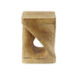 MGO Twist Shape Side Table, Wood-like texture, Natural Color Livingsource