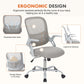 Sweetcrispy Office Mid Back Ergonomic Mesh Computer Desk Larger Seat Executive Height Adjustable Swivel Task Chair with Lumbar Support Livingsource