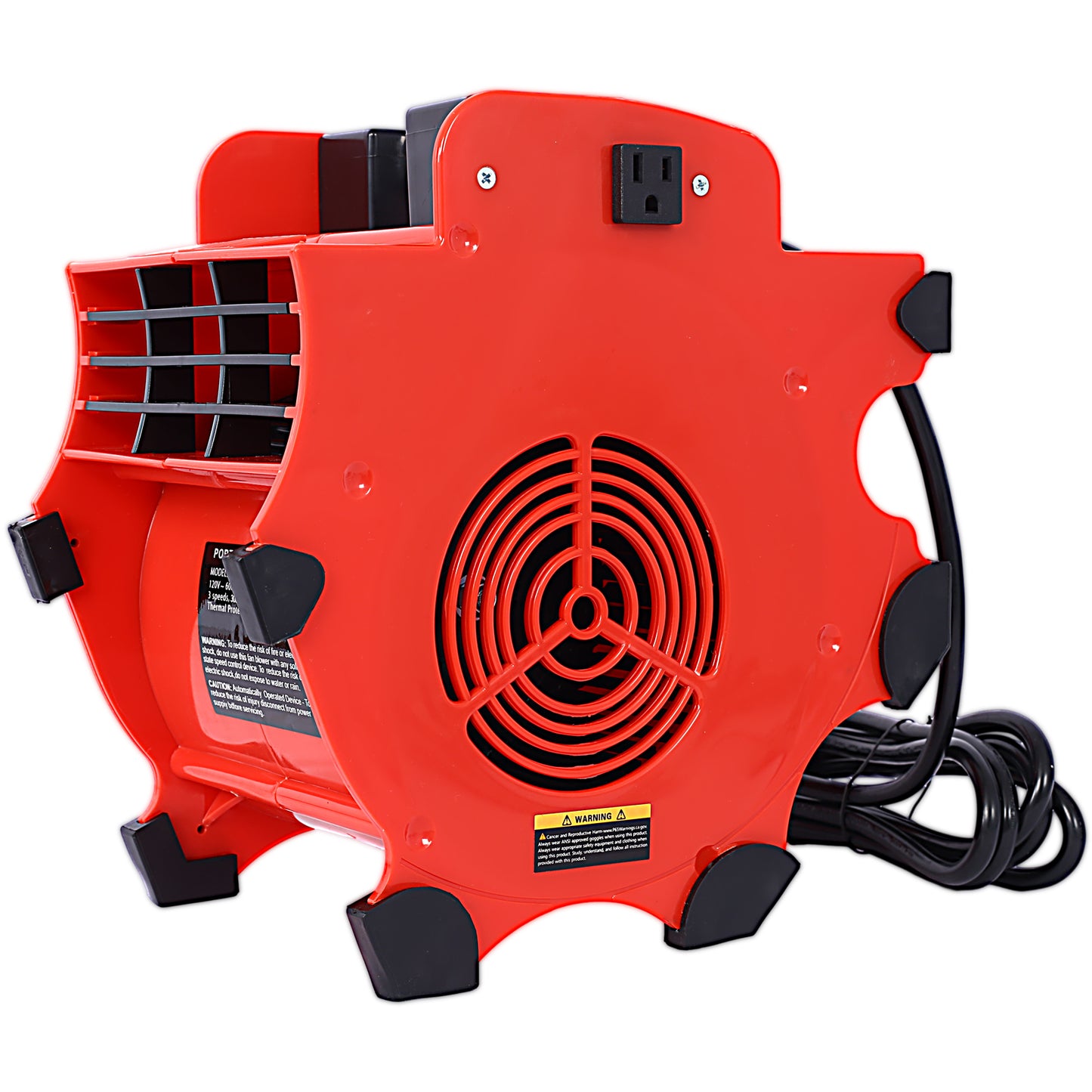 3-Speed Heavy-Duty Floor and Carpet Dryer - Portable Air Mover with 4 Different Angles for Basements, Cars, or Garages