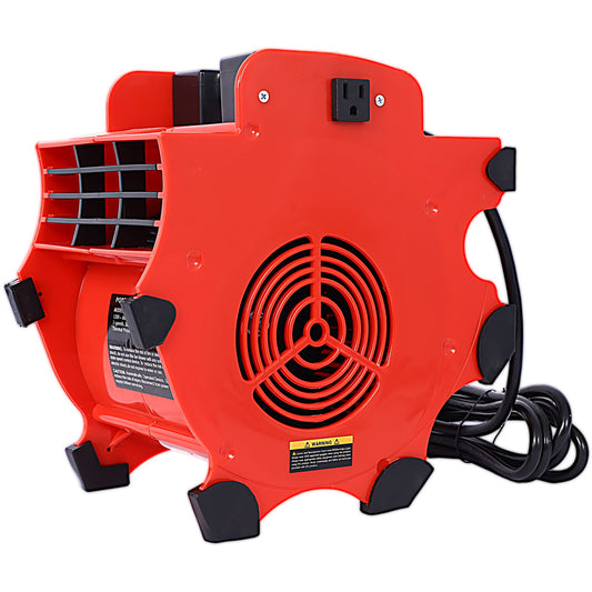 3-Speed Heavy-Duty Floor and Carpet Dryer - Portable Air Mover with 4 Different Angles for Basements, Cars, or Garages Livingsource