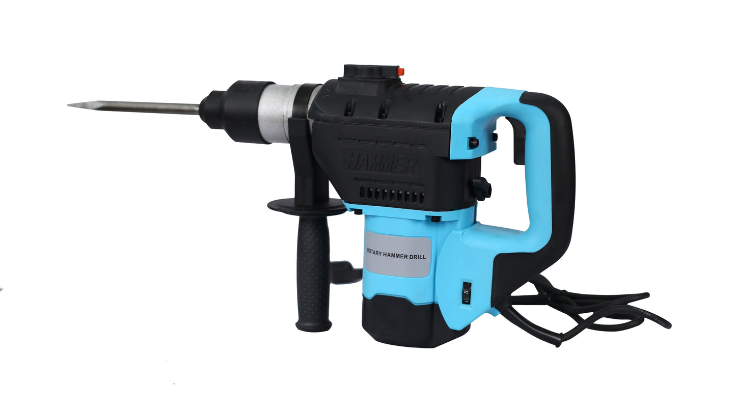 Rotary Hammer 1100W(Blue + Black) 1-1/2"  SDS Plus Rotary Hammer Drill 3 Functions