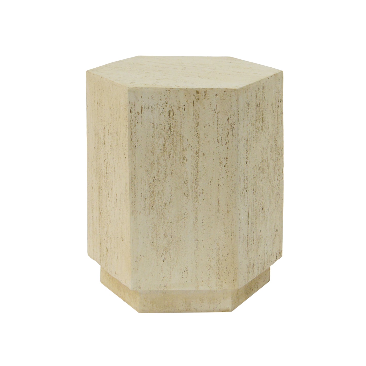 MGO Hexagonal Archaistic Side Table