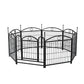 Dog Playpen Indoor 24 inch 8 Panels Metal Dog Pen Pet Dog Fence Outdoor Exercise Pen with Doors, Heavy Duty Dog Fence Puppy Pen for Large Medium Small Dogs Indoor Outdoor Foldable Pet Exercise Pen Livingsource