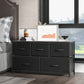 Sweetcrispy Dresser for Bedroom Storage Drawers Fabric Storage Tower with 5 Drawers, Chest of Drawers with Fabric Bins - SolidRoot Buy Furniture USA