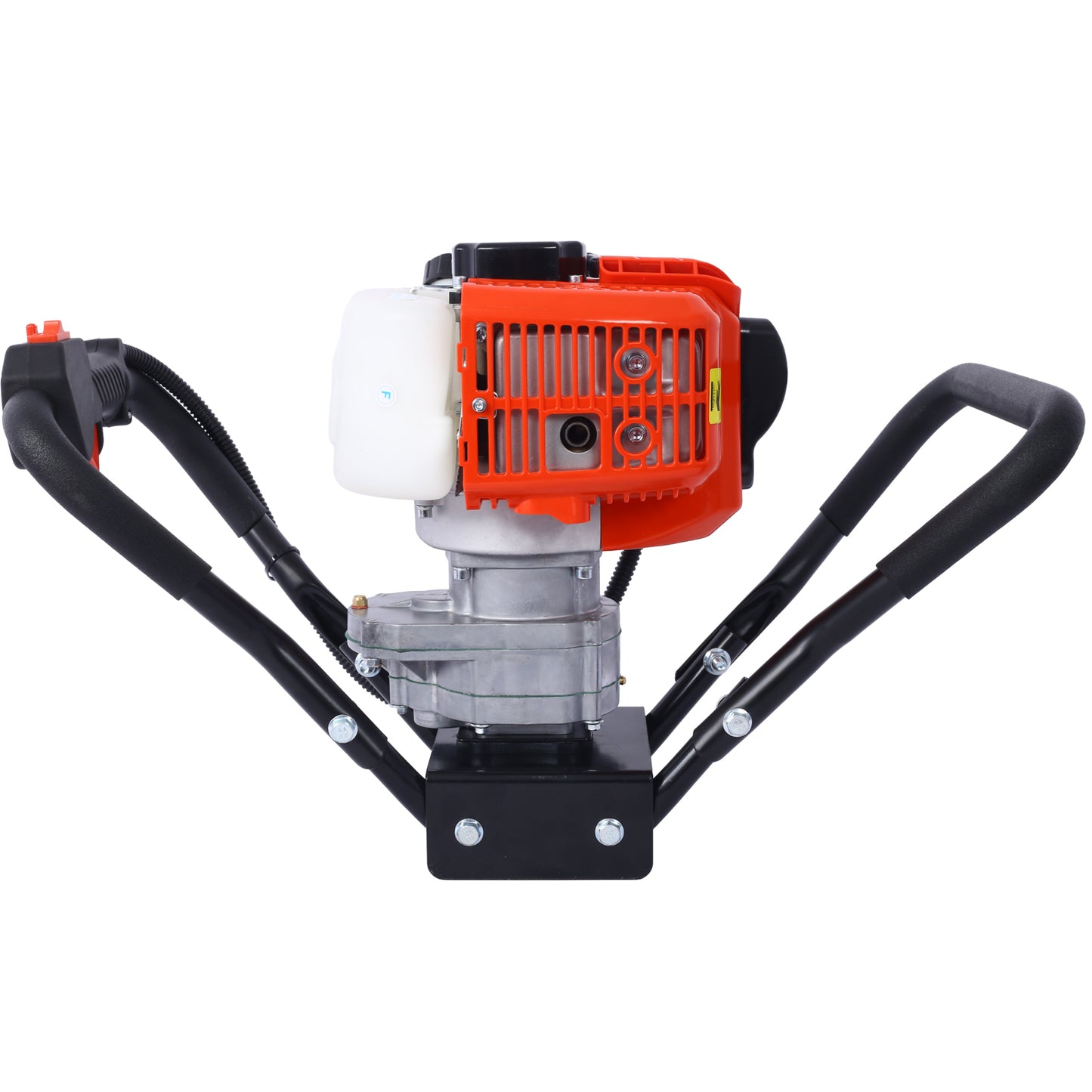 V-Type 52CC 2 Stroke Gas Post Hole Digger One Man Auger EPA Machine Plant Soil Digging Fence,red