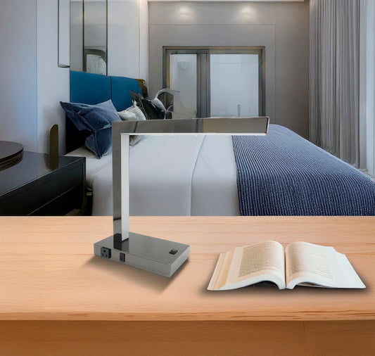 Modern LED Desk Lamp with USB & Power Outlet SolidRoot Buy Furniture USA