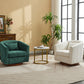 Swivel Accent Chair for Living Room, Sofa Chairs with Wood Base Side,  Comfy Swivel Accent Chair with Wide Upholstered, for Living Room Livingsource