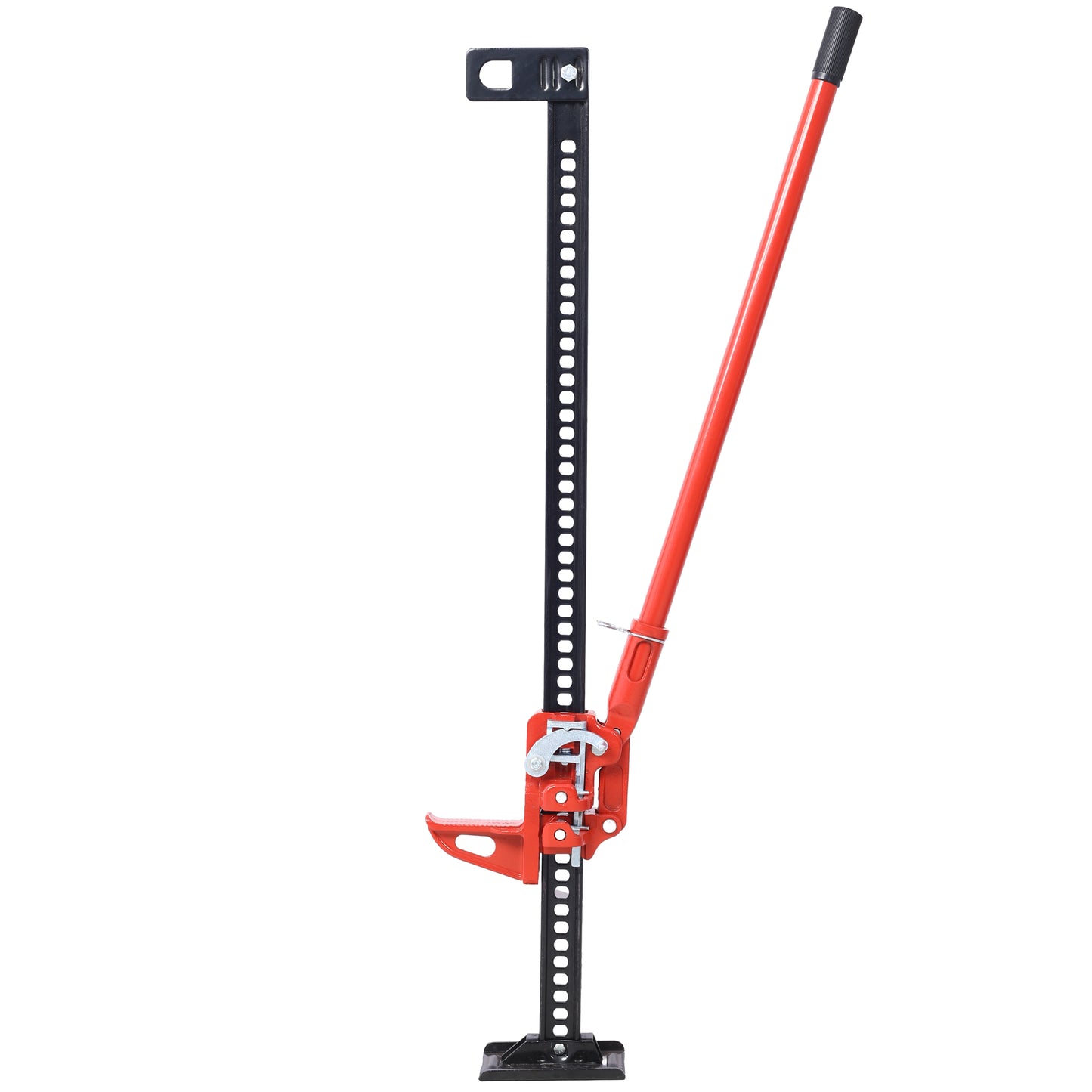 High Lift Farm Jack, 48' Utility Farm Jack, 7000 lbs Capacity Ratcheting Off Road Utility Jack, Heavy-Duty Farm Jack for Tractor, Truck, SUV, Bumper Lift, RED