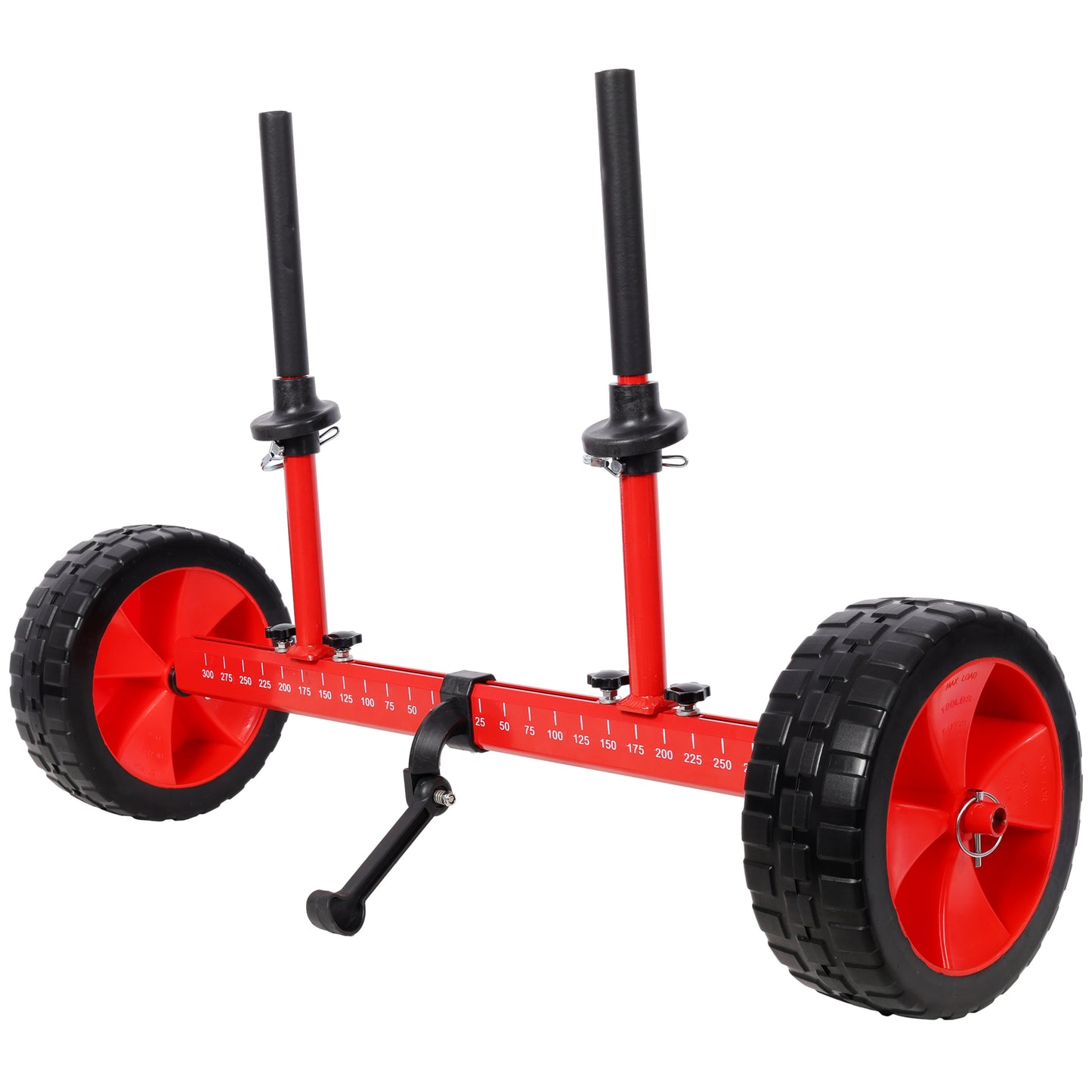 Sit On Top Kayak Cart, Heavy-Duty Plug-in Kayak Cart Dolly with 10 Inch Airless Wheels,Width Adjustable,Red SolidRoot Buy Furniture USA