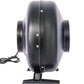 6-Inch 412 CFM Inline Duct Fan: Air Circulation Vent Blower for Hydroponics, Basements, and Kitchens Livingsource