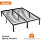 Heavy Duty Metal Bed Frame with Sturdy Steel Slat Support,QUEEN - SolidRoot Buy Furniture USA