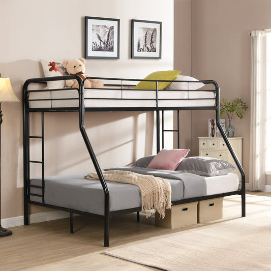 Twin Over FULL Metal Bunk Bed , No Box Spring Needed, Large Under Bed Storage, Easy Assemble Livingsource