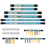 6PACK Heavy Duty Magnet Tool Bar, 2PACK 12', 2PACK 18', 2PACK 24',Magnetic Tool Holder,Magnetic Tool Holder Strip,for Workshop Garage,Mounting Screws Included SolidRoot Buy Furniture USA