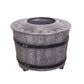 Smokeless Firepit With Wood Pellet/Twig/Wood As The Fuel, Wood Look Livingsource