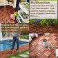 Acacia Wood Interlocking Deck Tiles Checker Pattern, 10PCS 12" x 12" Square Brown Acacia Hardwood Outdoor Flooring for Patio, Bancony, Pool Side,... - SolidRoot Buy Furniture USA